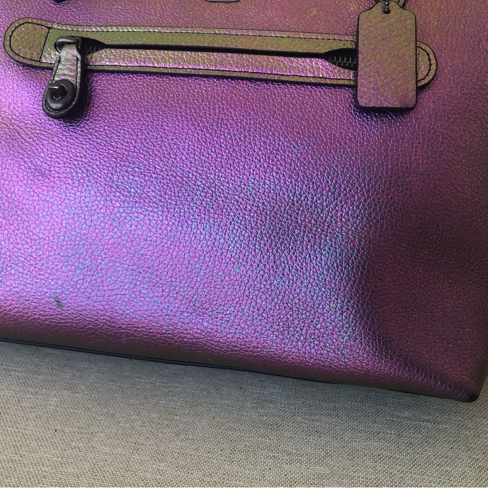 Coach Iridescent Pink Tote - Picture 6 of 15